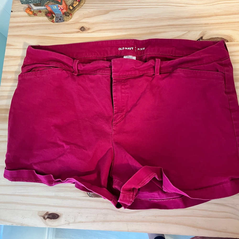 Only navy women’s pink pixie shorts size 16